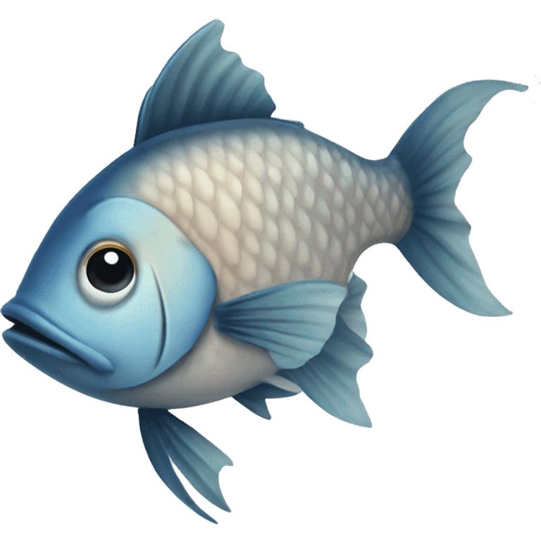 Fish with fin emoji