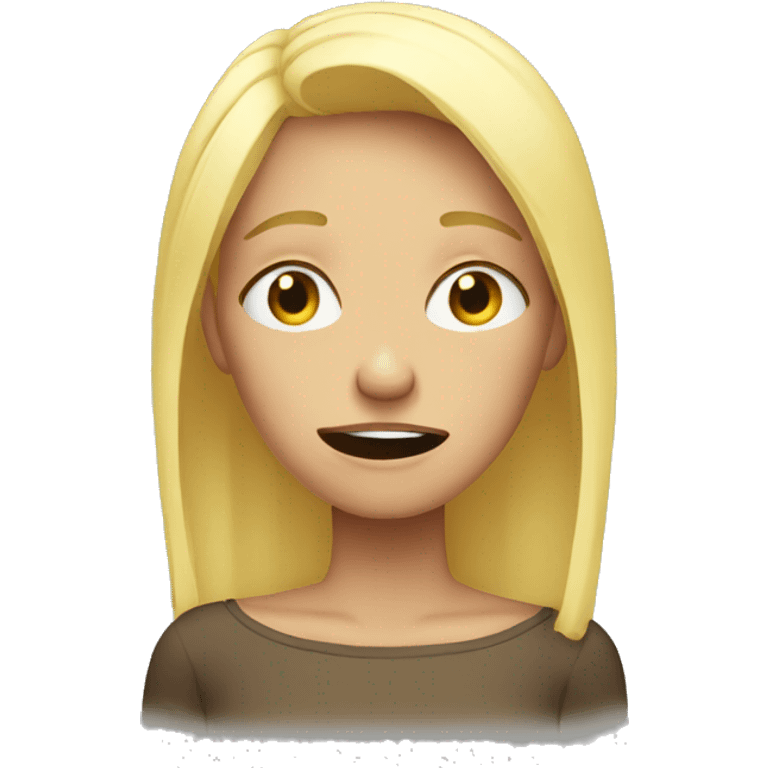 crying blonde emoji