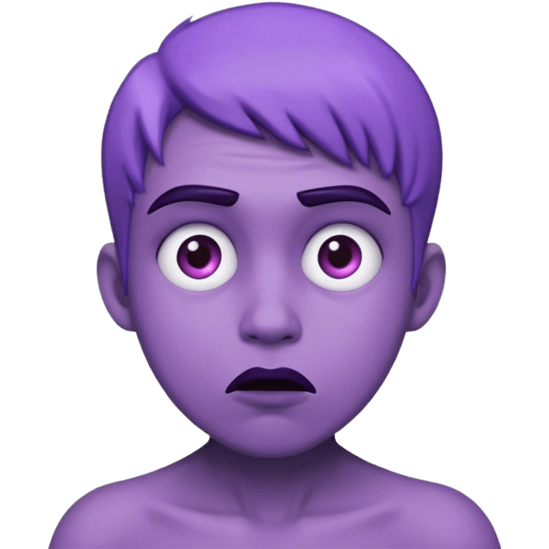 Purple confused  emoji