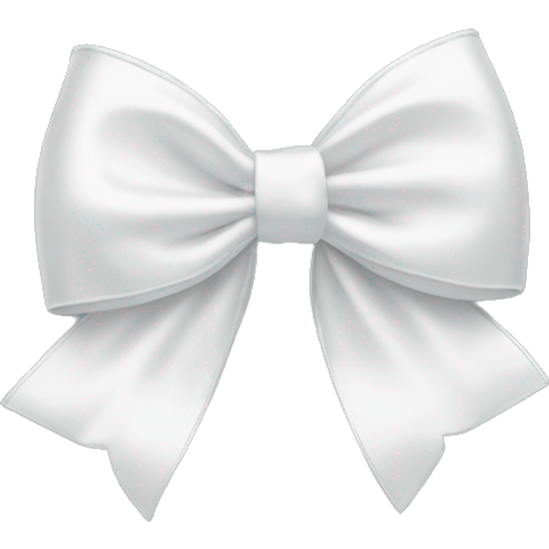 white satin bow emoji