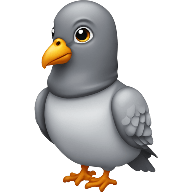 Pigeon with hoodie emoji