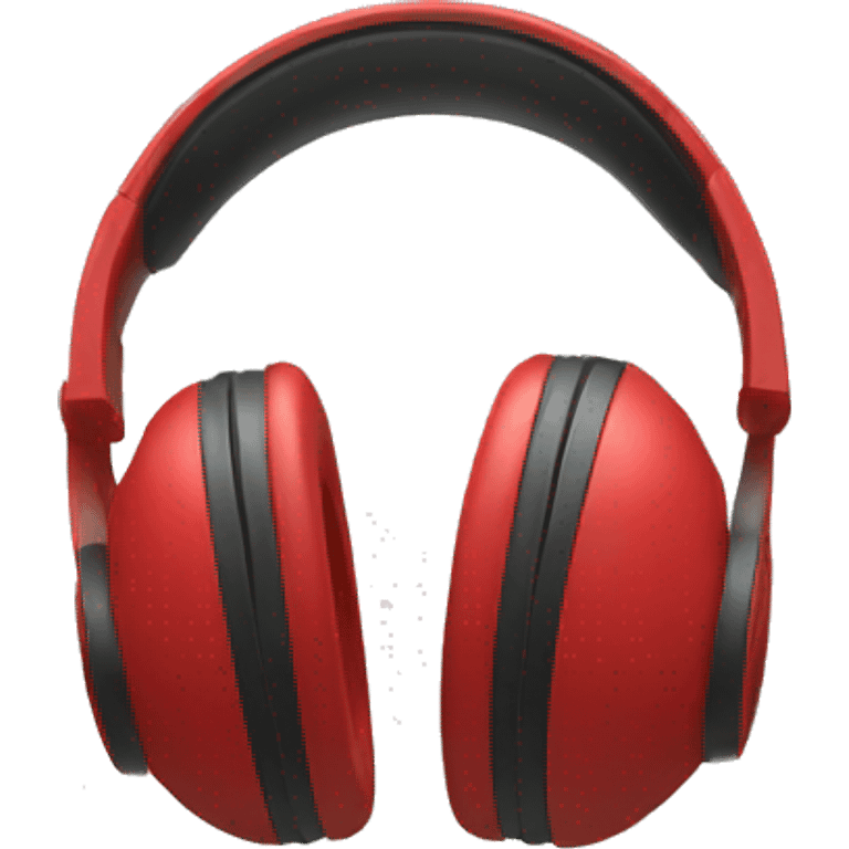 headphones red emoji