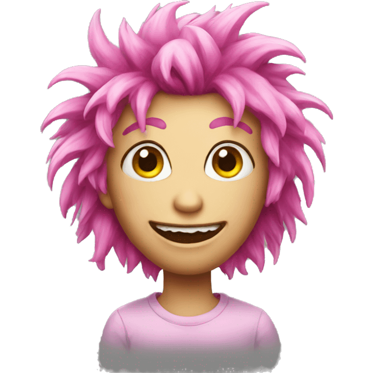 pink haired monster emoji