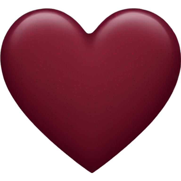 Burgundy heart emoji