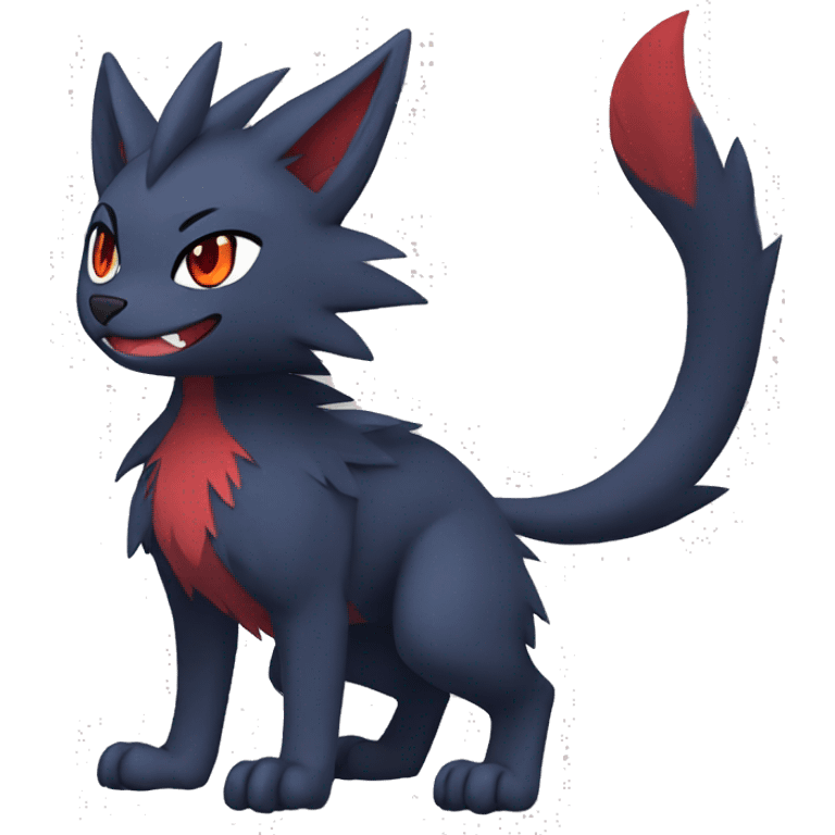 Litten-Zorua-Nargacuga-Sergal-Fakemon-hybrid full body emoji