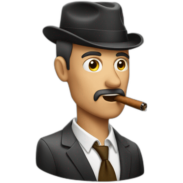 man smoking cigar emoji