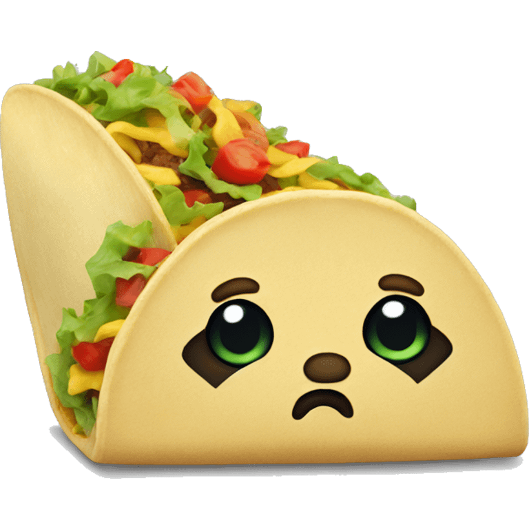 Sad taco  emoji