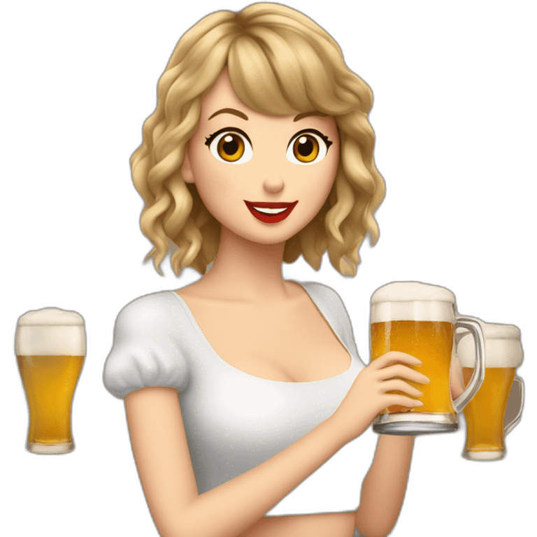 taylor swift qui boit une bière emoji