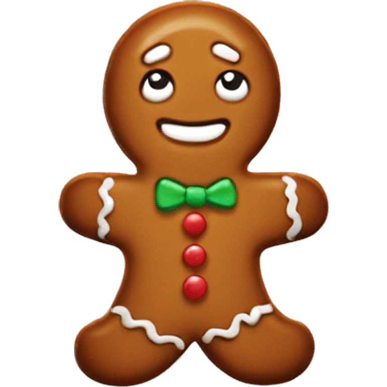 Gingerbread cookie emoji