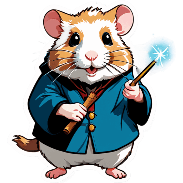 Hamster the Old Man Who Wands emoji