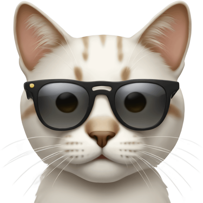 Cat wearing sunglasses  emoji