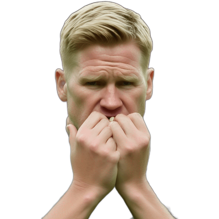 Eddie Howe biting nails emoji