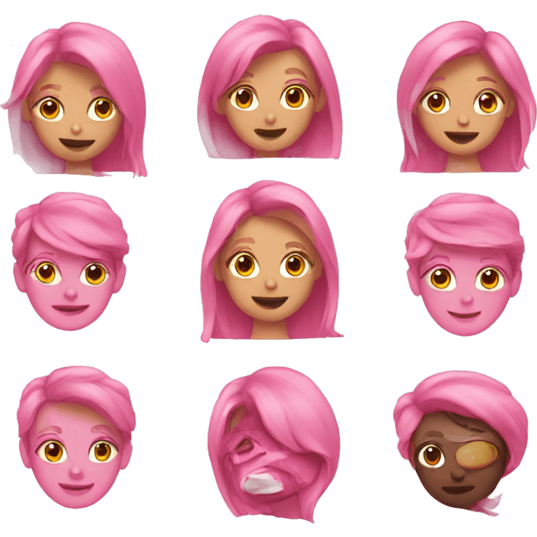 pink emojis  emoji