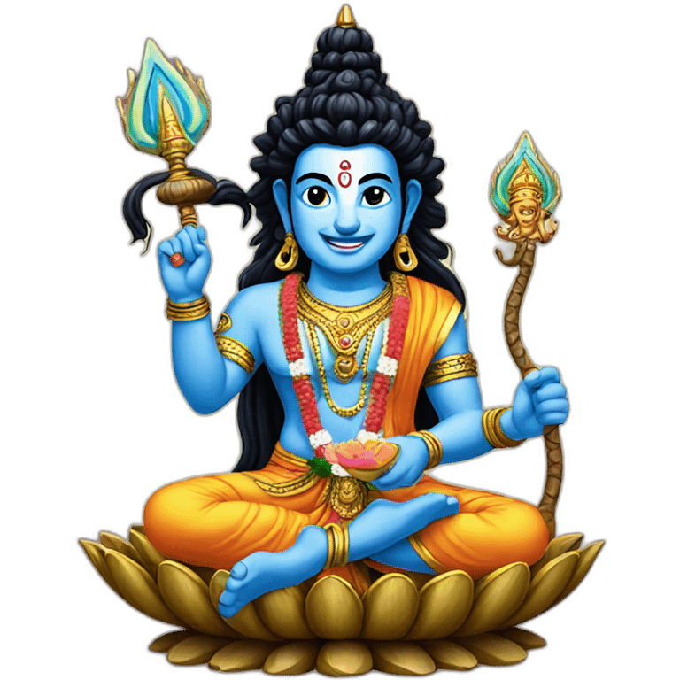 Vishnu With Mahadev emoji