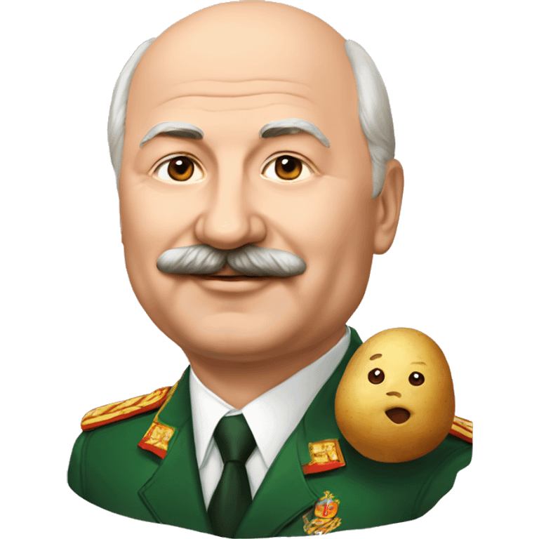 Lukashenko with potato emoji