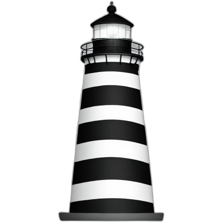 lighthouse-black-stripes emoji