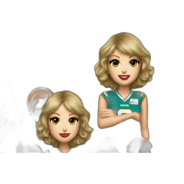 taylor-swift-in-nfl-dolphins-jersey emoji