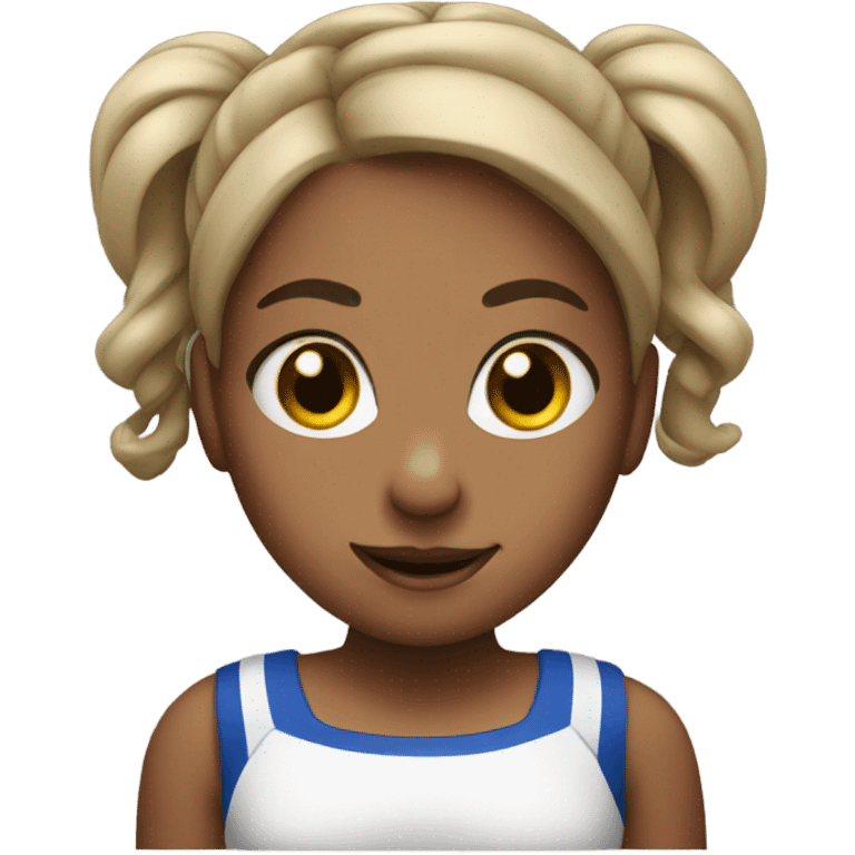 Cheerleader pigtails  emoji