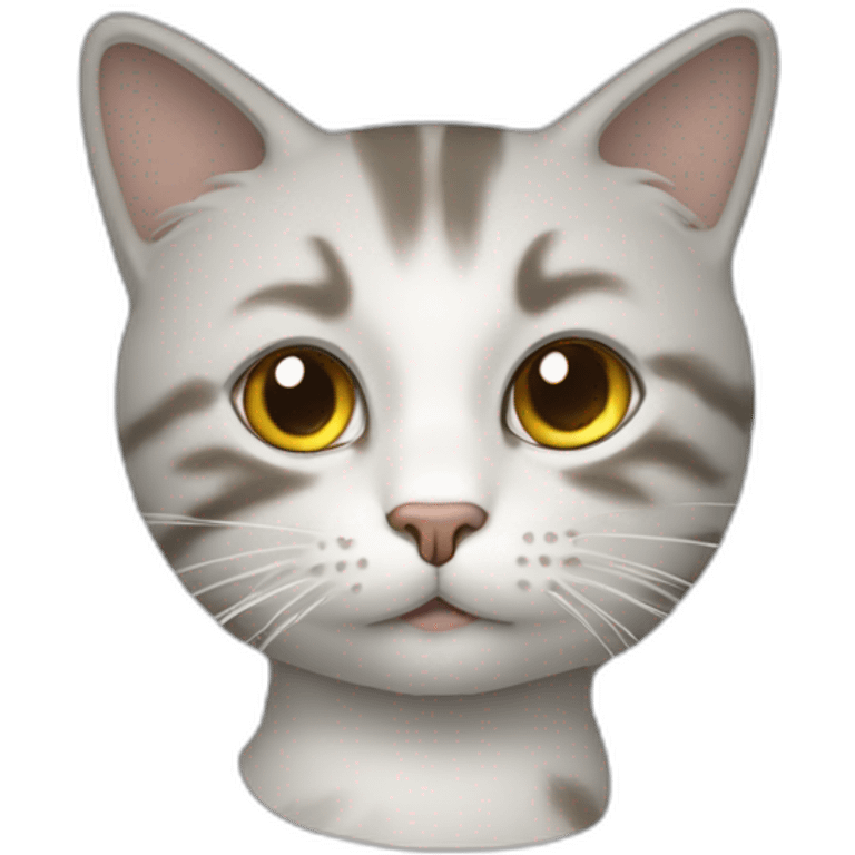 un chat qui dessine emoji