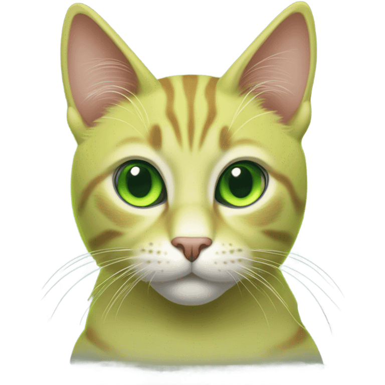 chartreuse cat emoji