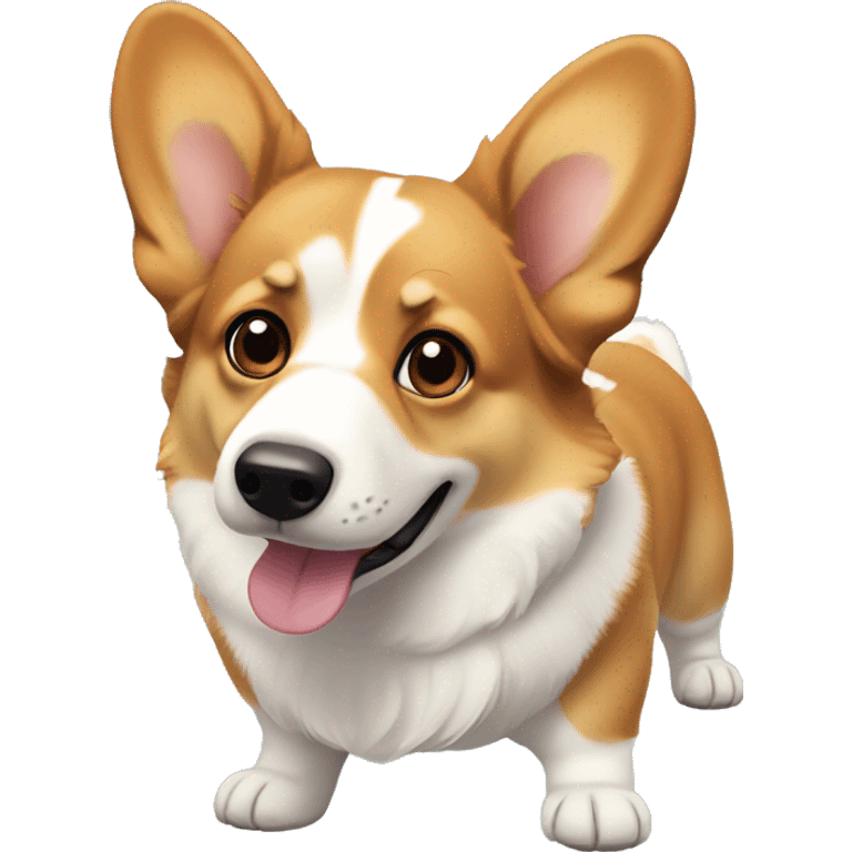 corgi with floppy ears emoji