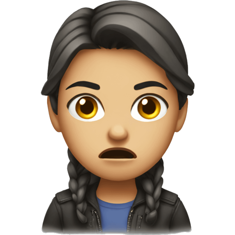  girl angry emoji