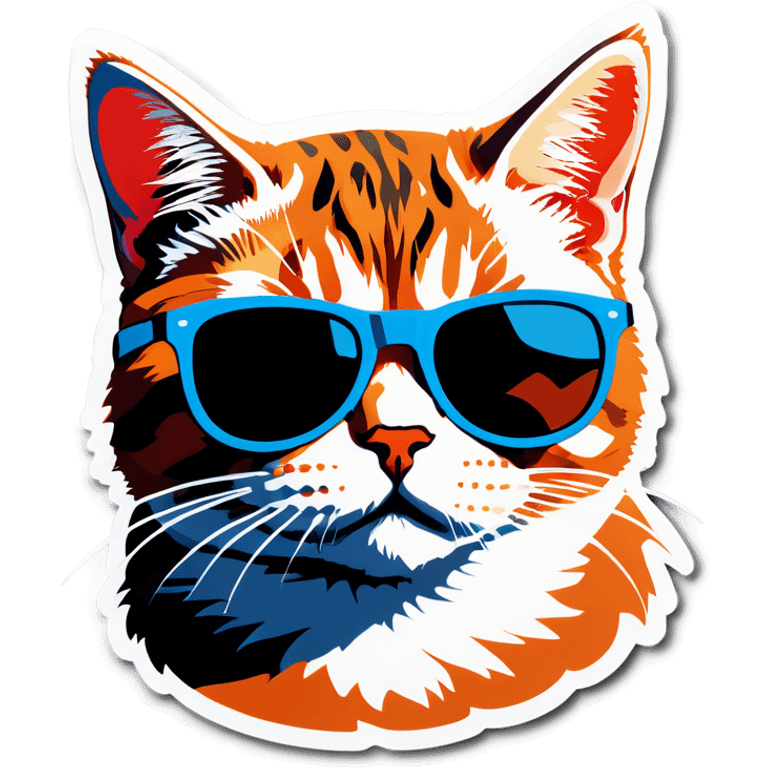 Cat with sunglasses emoji