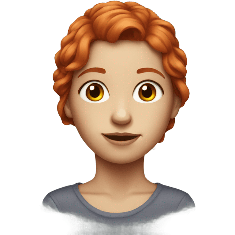 portrait of red haired girl emoji