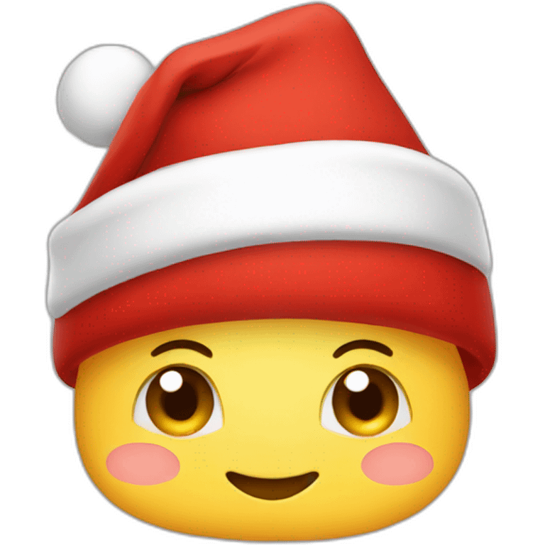 christmas hat red emoji