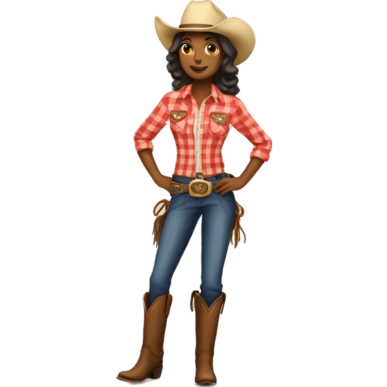 Country cowgirl emoji