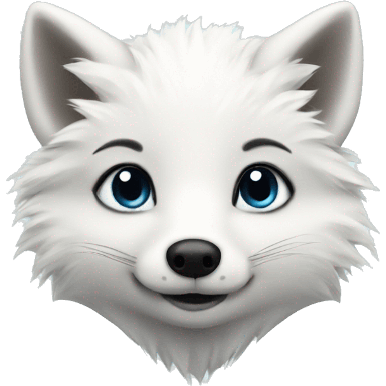 Cute Arctic Fox emoji