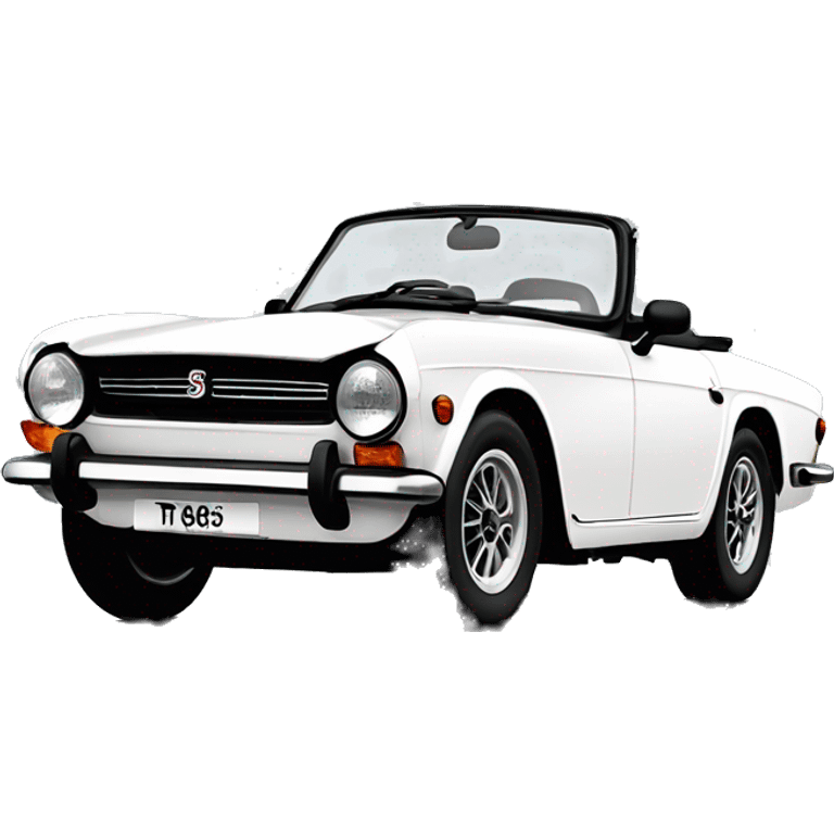 Triumph TR6 white emoji