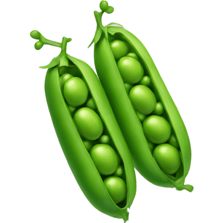 two green soy peas  emoji