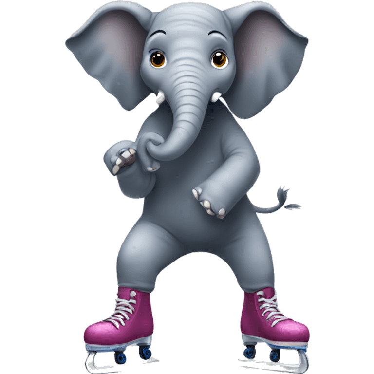 a elephant in patins emoji