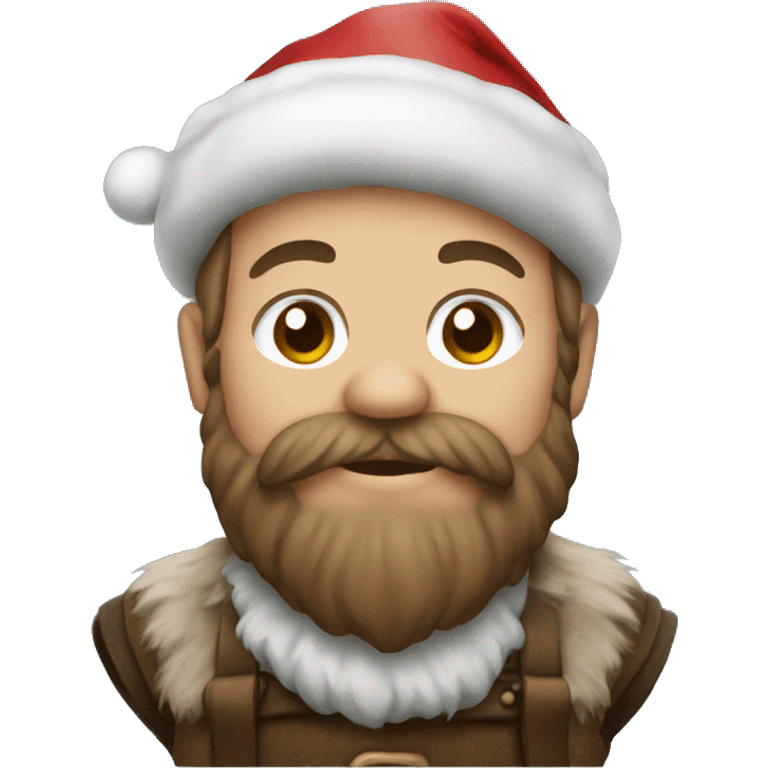 dwarf with christmas emoji