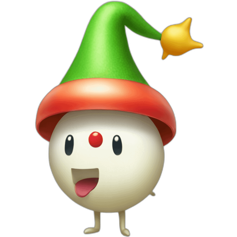 pikmin wearing a party hat emoji