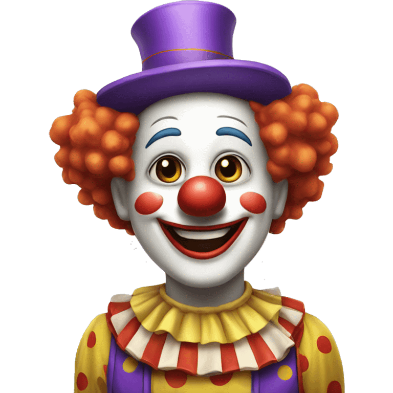 Happy clown emoji