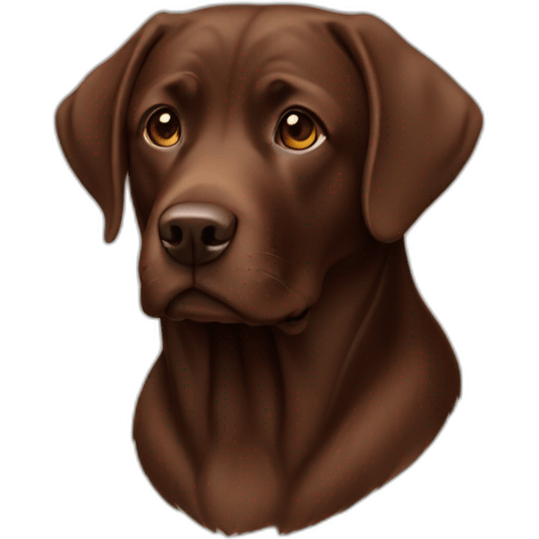 brown chocolate lab emoji