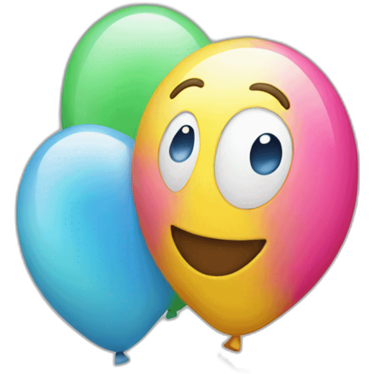 Helium ballon emoji