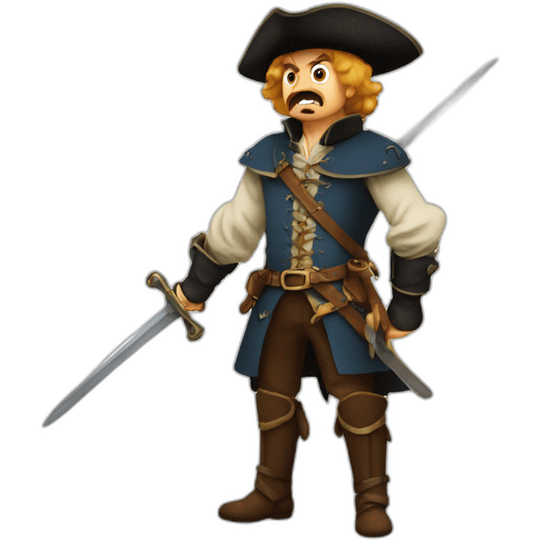 angry musketeer emoji