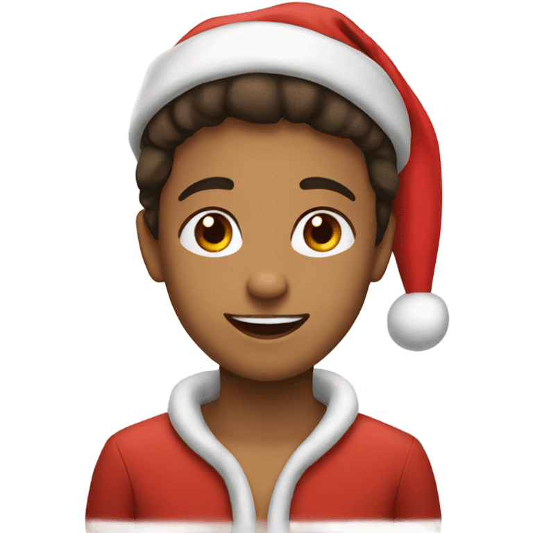 boys wearing santa hats make them girls emoji