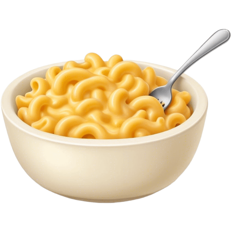 Mac n cheese in a bowl emoji