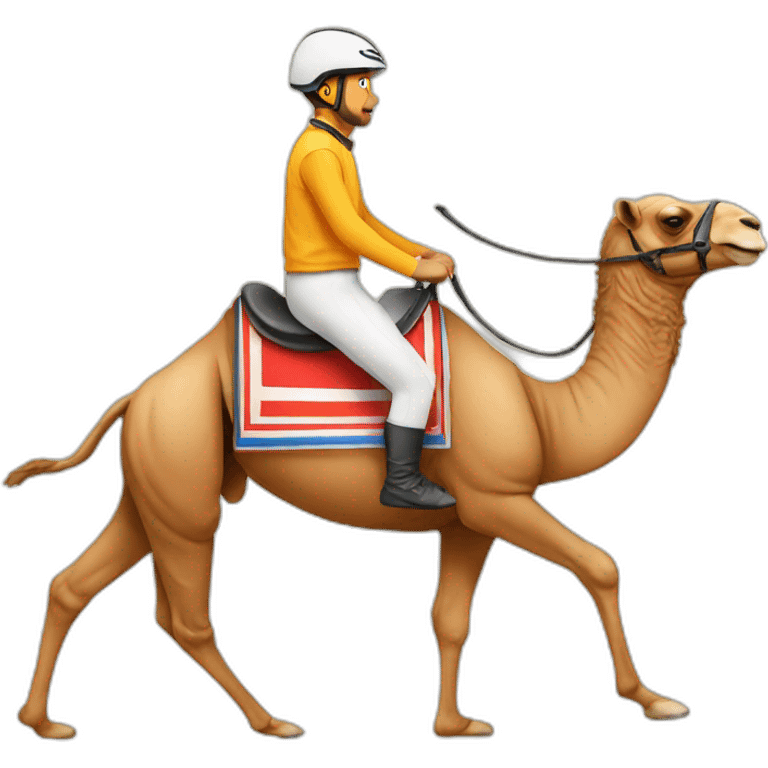 Camel in race emoji