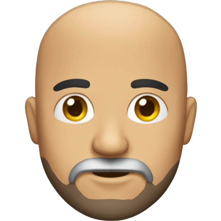 A bald Mexican with a beard and construction emoji