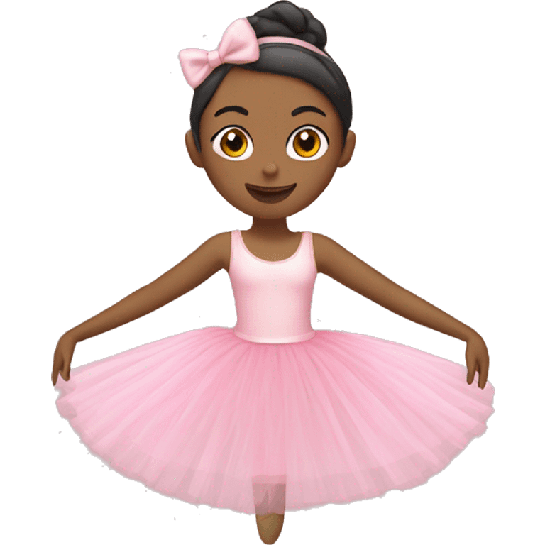 A ballerina wearing a pink tutu  emoji