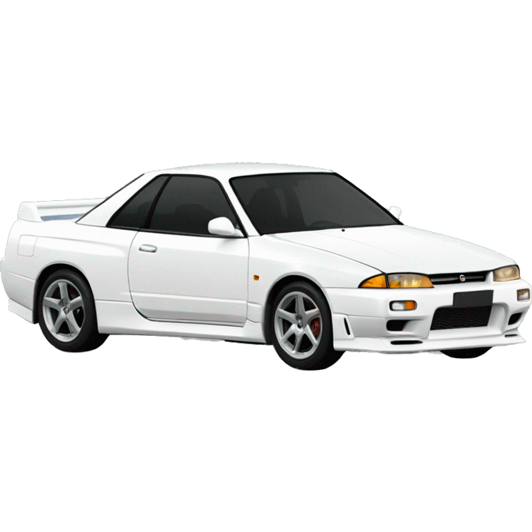 white nissan skyline r32 emoji