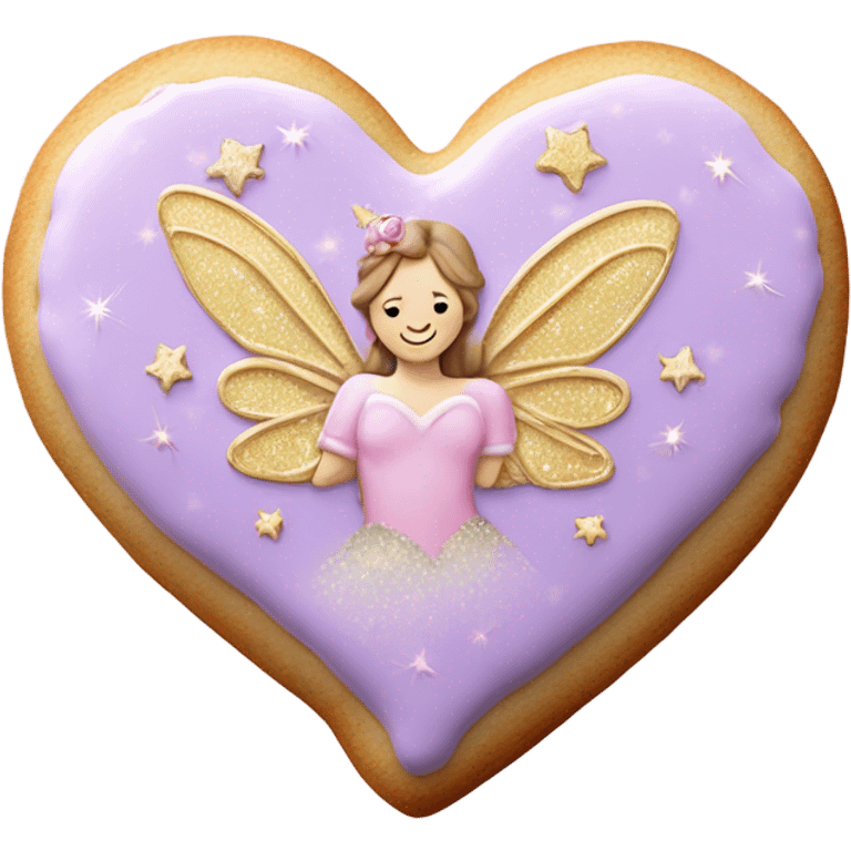 Fairy cookie heart emoji