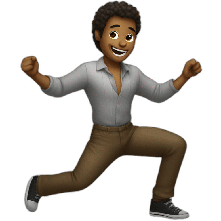 A guy dancing emoji