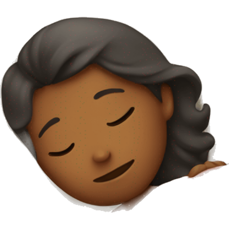 Girl sleeping in bed emoji