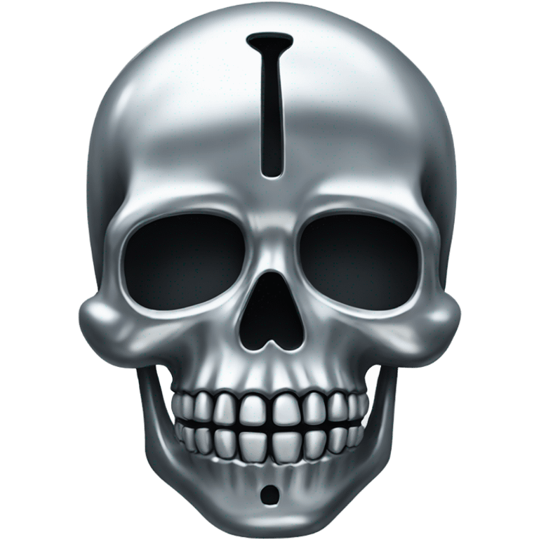 Chrome skeleton skull emoji